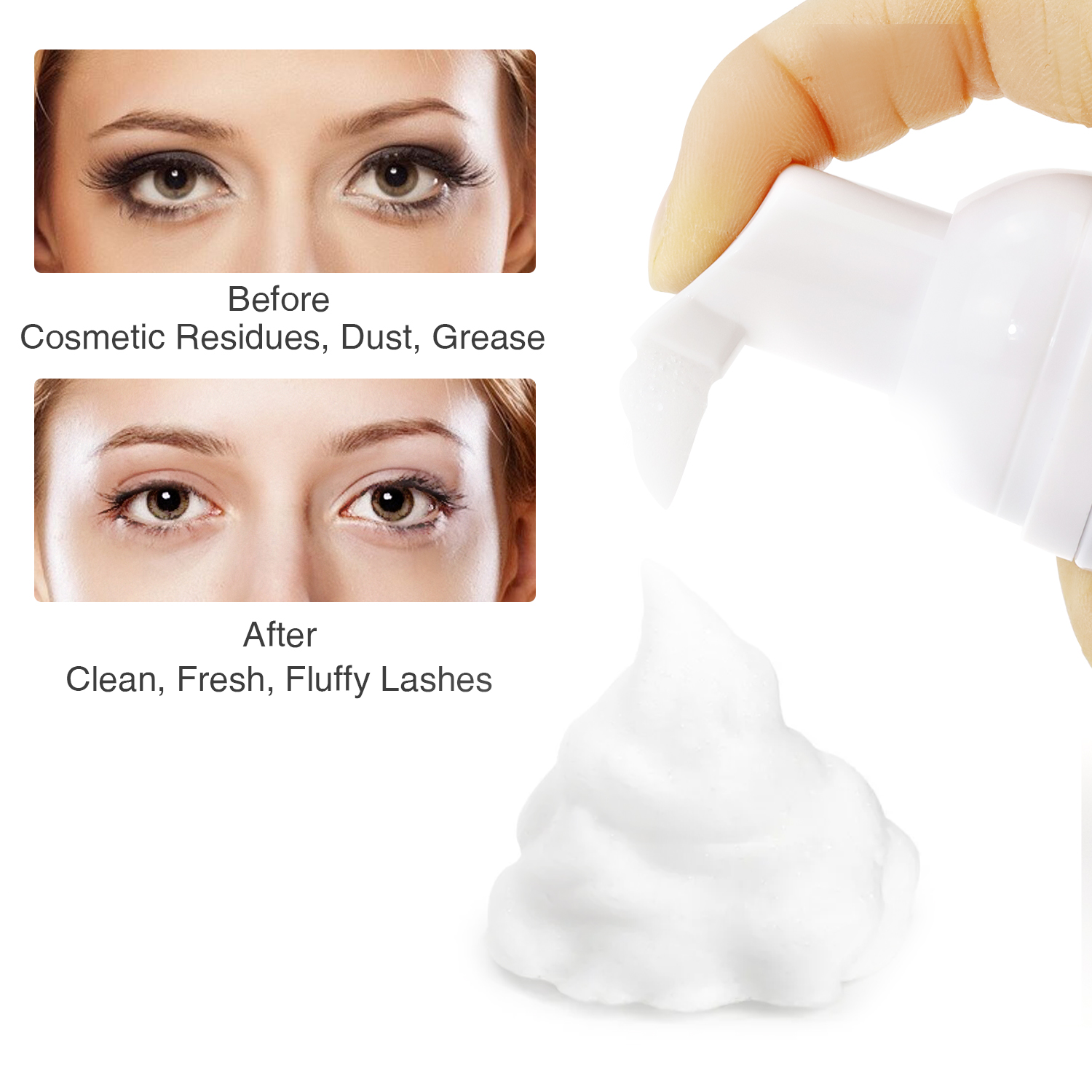 OBEYA Lash Shampoo Kit Foam Cleanser for Eyelash Extension LM